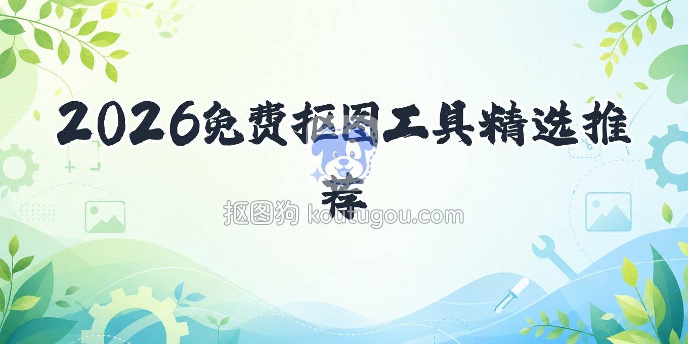 免费抠图软件哪个好用？2026年电脑手机网页端实用工具盘点