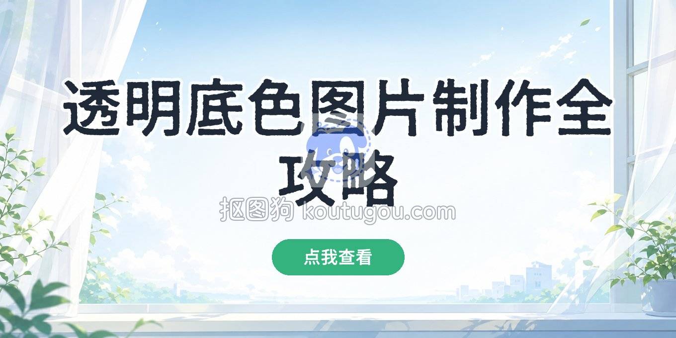 透明底色图片制作方法：从网页工具到手机App，一步步教你