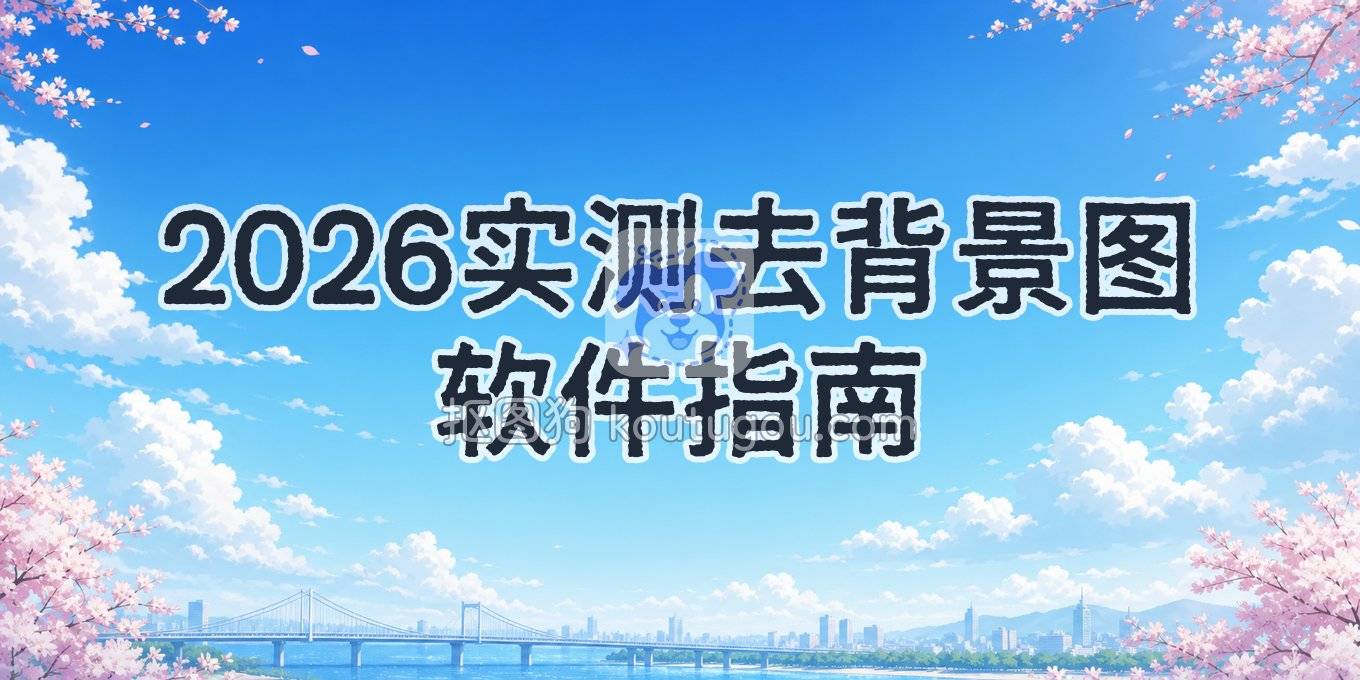 去背景图软件有哪些？2026年实测这份指南帮你省下试错时间
